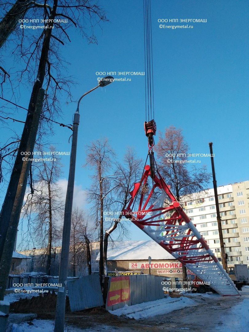 Труба дымовая многоствольная высотой 30 метров г. Пермь РФ